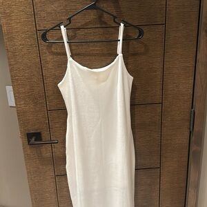 VICI Luna ribbed midi dress in white - never worn or washed